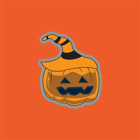 Cute Halloween Pumpkin Stickers Vector Art At Vecteezy