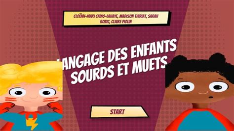 Langage Des Enfants Sourds Et Muet