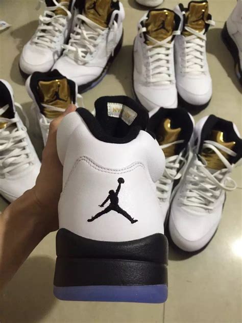 Air Jordan 5 Olympic White Black Gold Release Date Sneaker Bar Detroit