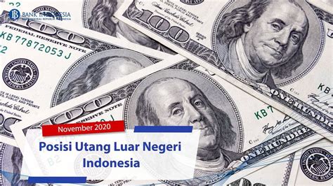 Utang Luar Negeri Indonesia 416 6 Miliar Dolar AS Paling Banyak Milik