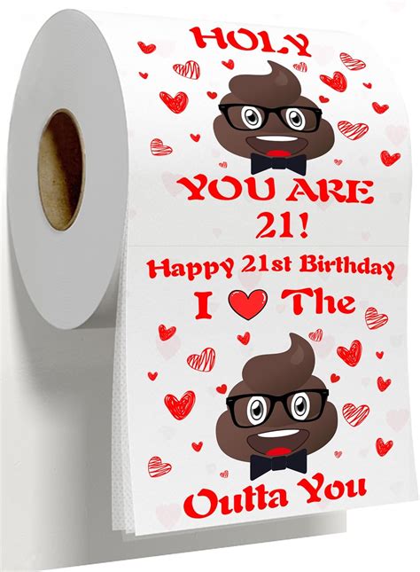 21st Birthday Toilet Paper 21st Birthday Ts For Him