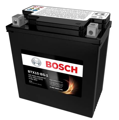 Bateria Bosch 15ah 12v Kawasaki Vulcan Btx15 Bs Ytx16 Bs 1 Bateria