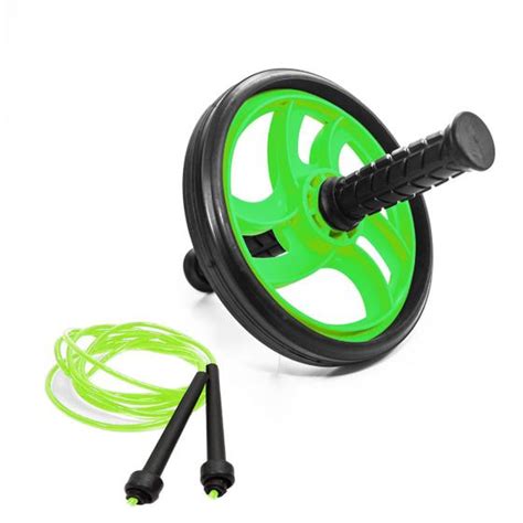 Kit Roda Rolo Abdominal Corda De Pular 2 90m Funcional Sports