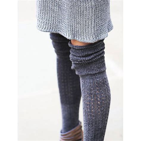 Plus Size Thigh High Knit Socks Support Custom And Private Label Kaite Socks