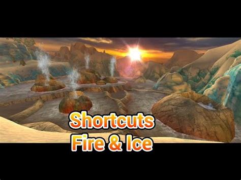 Shortcuts Fire And Ice Secret Roads Beach Buggy Racing Youtube