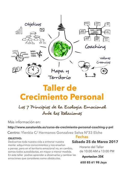 Taller De Crecimiento Personal Sana Tu Vida Asociaci N