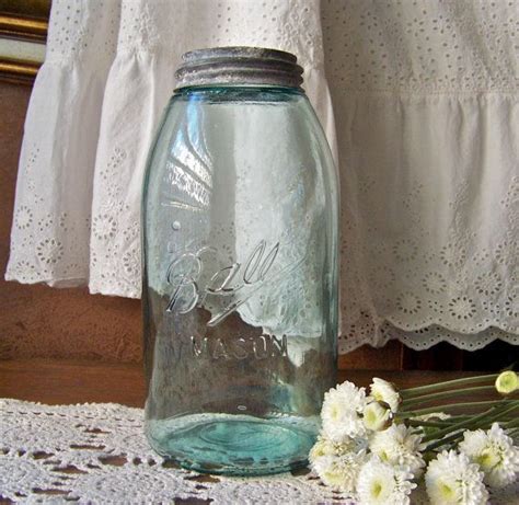 Vintage Ball Perfect Mason 3l Jar By Cynthiasattic On Etsy 3500 Blue Mason Jars Jar Mason