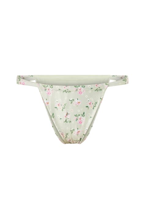 Gina Tricot Bikinitruser Gathered Bikini Tanga Grønn Bikini