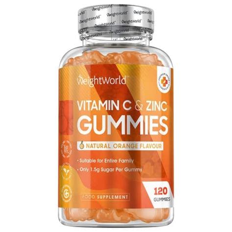 Vitamin C And Zinc Gummies Natural Immunity Support Weightworld