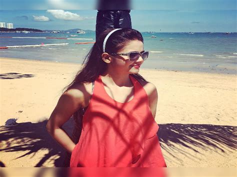 TV S Gopi Bahu Devoleena Bhattacharjee Hits The Pattaya Beach In Hot Pants Times Of India