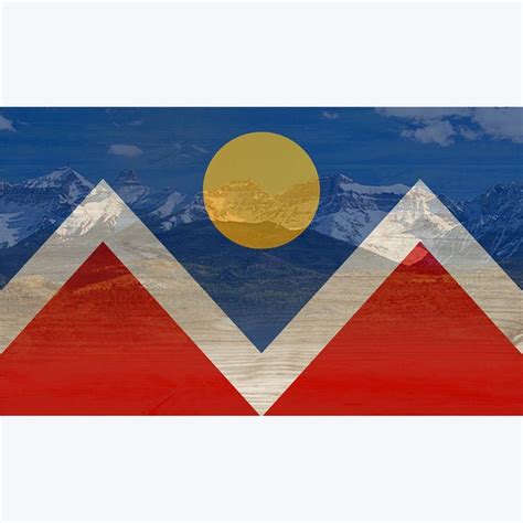 Wood Denver Flag Wall Plaque | Ivystone