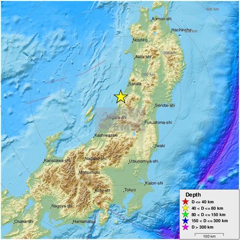 West Coast Strong Earthquake Shakes Near West Coast Of Honshu Japan