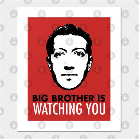 Big Brother is watching you - Facebook - Posters and Art Prints | TeePublic