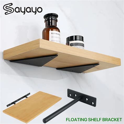 Sayayo 1PCS Concealed Floating Shelf Bracket Stainless Steel Heavy Duty