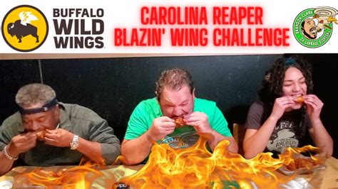 Carolina Reaper Blazin Wings Challenge Buffalo Wild Wings Youtube