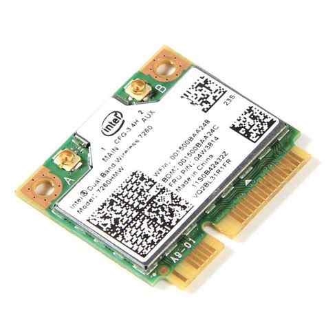 Intel Dual Band AC 5Ghz 7260HMW WiFi Bluetooth 4 0 PCIe Half Mini Wifi Card