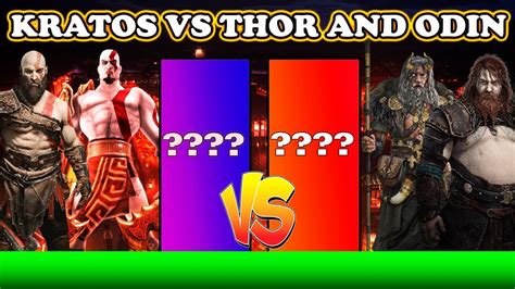 Kratos Vs Thor And Odin Power Levels God Of War Ragnarok Youtube