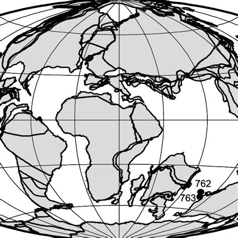 Palaeogeographic Reconstruction For The Late Santonian Ma Based On