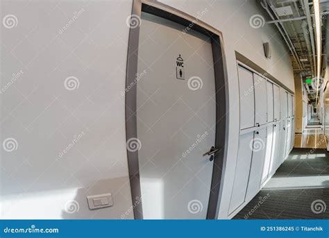 Toilet Room In The Office Center Restroom Interior Stock Image Image