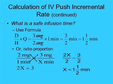 Advanced Adult Intravenous Calculations IV Flow Rate