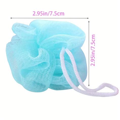 Soft Body Bubbles Sponge Bath Ball Nylon Scrubber Loofah Temu