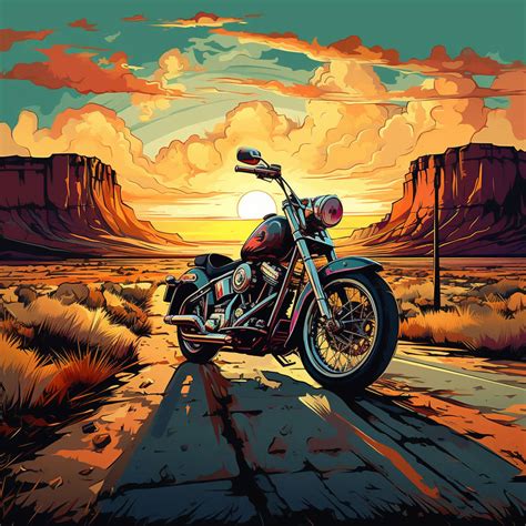 An Artwork Of A Vintage Style Motorcycle By Mihaiaiart On Deviantart