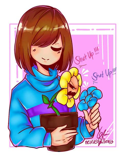 Frisk And Flowey Speedpaint Undertale Amino