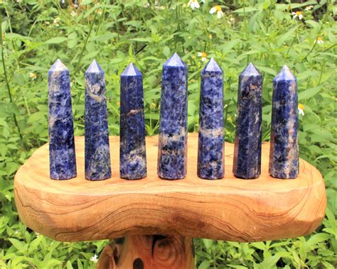 Sodalite Obelisk Sided A Grade Sodalite Crystal Sodalite