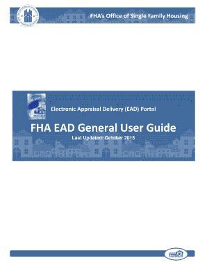 Fillable Online Fha Ead General User Guide Hud Fax Email Print