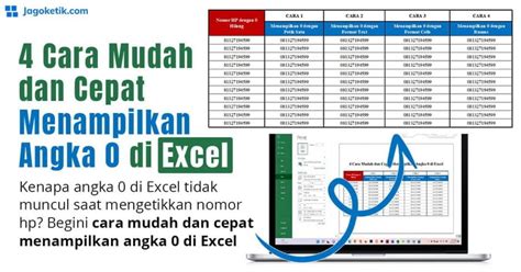 Cara Menambahkan Angka Di Excel Untuk Nomor Hp