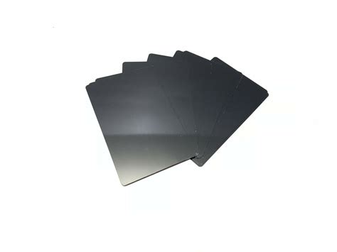 100 Black Anodized Aluminum Business Card Blanks Laser Engraving Sheet