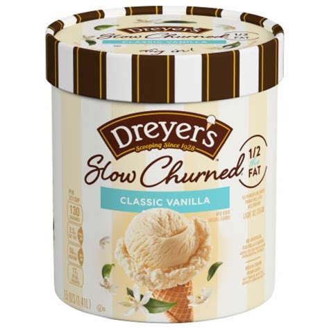 Dreyer S Edy S Slow Churned Classic Vanilla Light Ice Cream Tub Oz