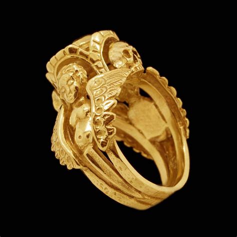 Memento Mori Ring Gold Mens 14k Jewelry Etsy