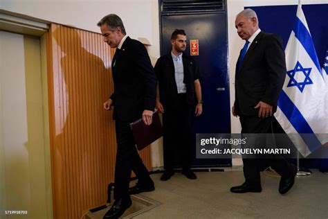 Israel's Prime Minister Benjamin Netanyahu and the US Secretary of ...