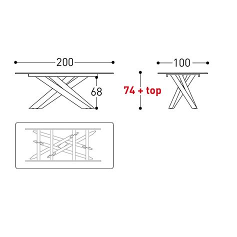 System Star Tavolo 200x100 VARASCHIN DESIGNPERTE IT