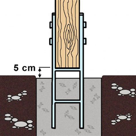 X Pfostenanker H Anker Mm Pfostenschuh F R Pfosten X Cm Carport