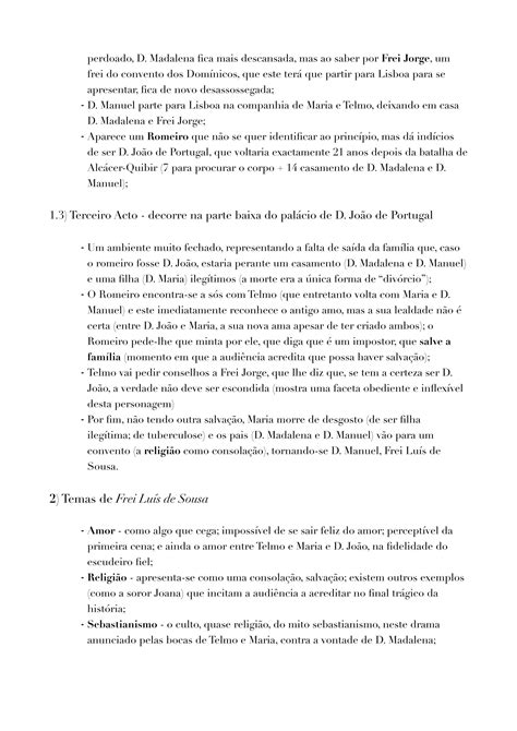 Resumo De Frei Luis De Sousa PDF