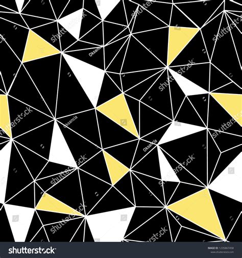 Black Yellow Network Web Texture Seamless Stock Vector Royalty Free