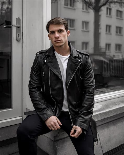 Marcel On Instagram “anzeige Advertisement Cant Get Enough Of Leather Jackets My New One Is