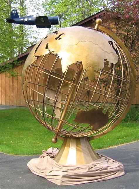 Bronze 5 Foot World Globe Hand Crafted Globo Terráqueo