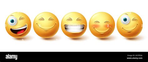 Smileys Characters Faces Cartoon Stock Vektorgrafiken Kaufen Alamy