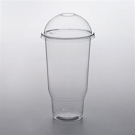 Choice HD 32 Oz Pedestal Heavy Weight Clear PET Plastic Cold Cup With