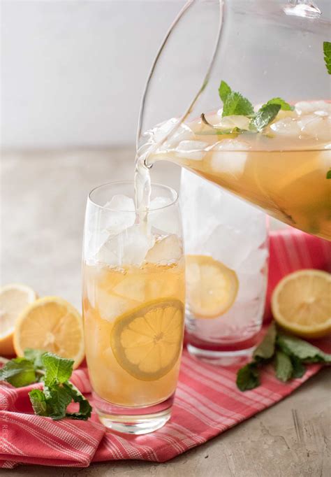 Iced Green Tea With Mint And Honey The Chunky Chef