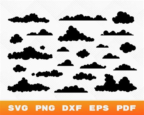 Cloud Svg Cloud Silhouette Sky Svg Rain Cloud Png Cloud Clipart