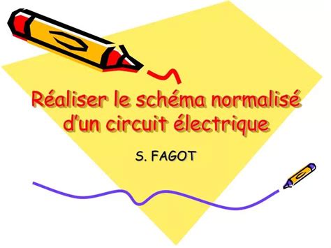 Ppt R Aliser Le Sch Ma Normalis Dun Circuit Lectrique Powerpoint