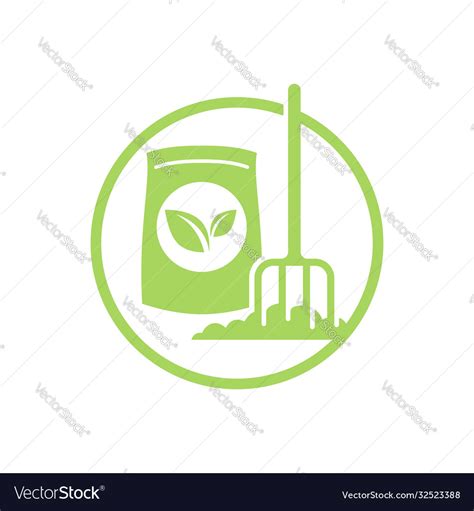 Organic Fertilizer Icon Farming Agriculture Vector Image