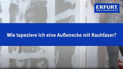 Tipps und Tricks Außenecken mit Rauhfaser tapezieren YouTube