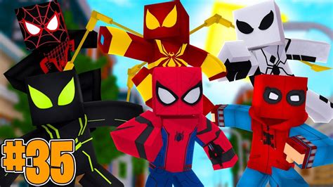 Minecraft Todos Os Homem Aranhas Aranha Verso Ultimato Ep