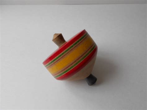 Antique Wood Spinning Top