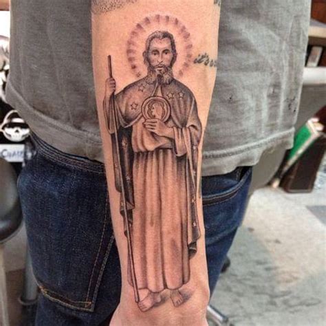 Saint Jude Tattoo Located On The Forearm